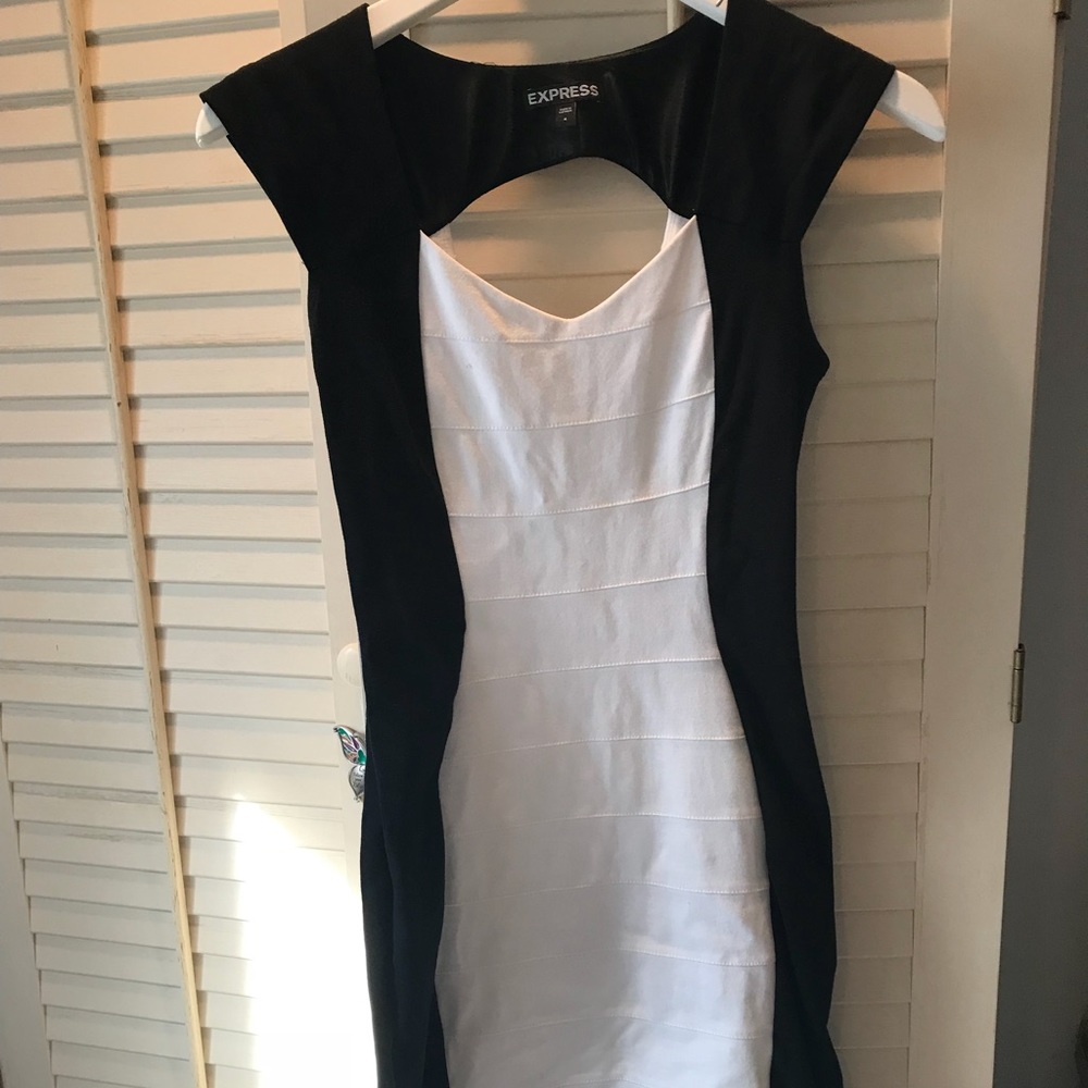Black and white dress